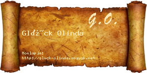 Glück Olinda névjegykártya